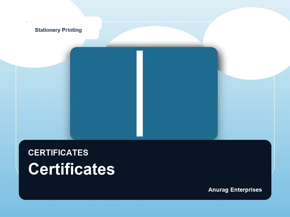 Certificates by Anurag Enterprises