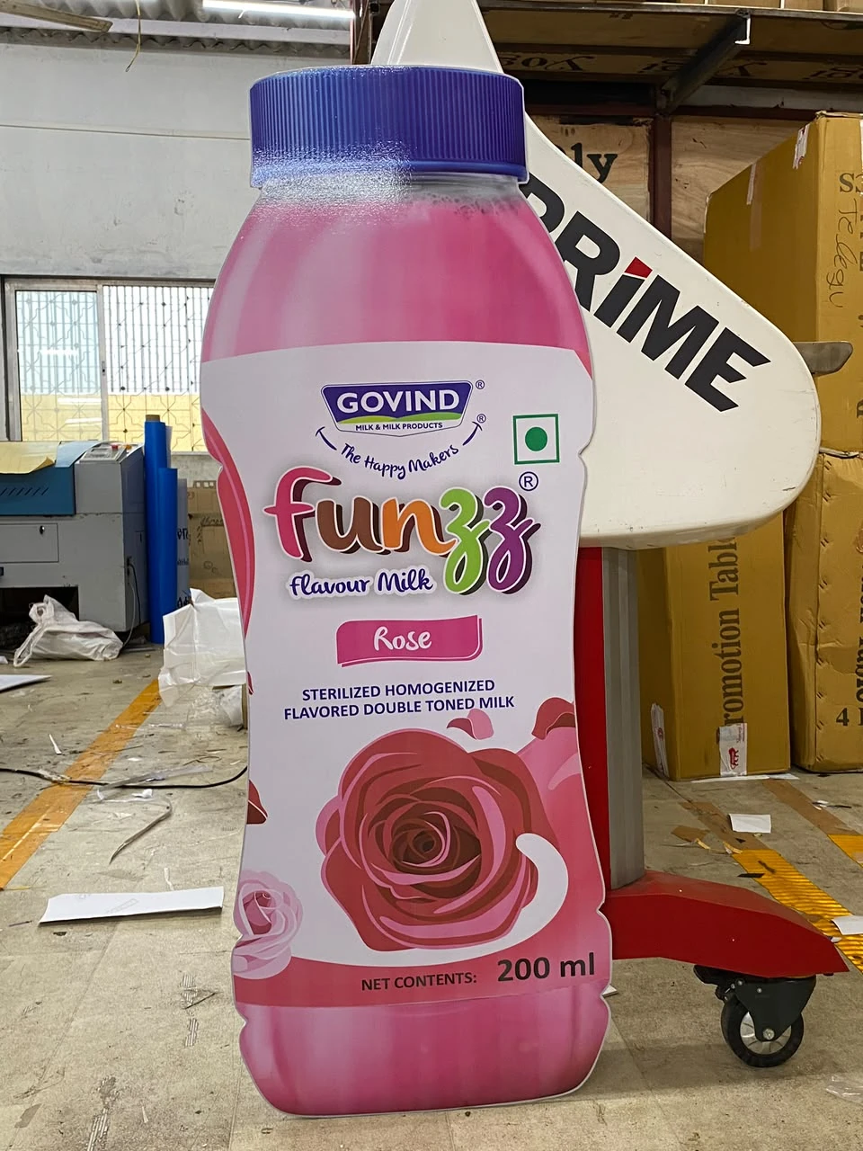 Rose Lassi Bottle Standee by Anurag Enterprises
