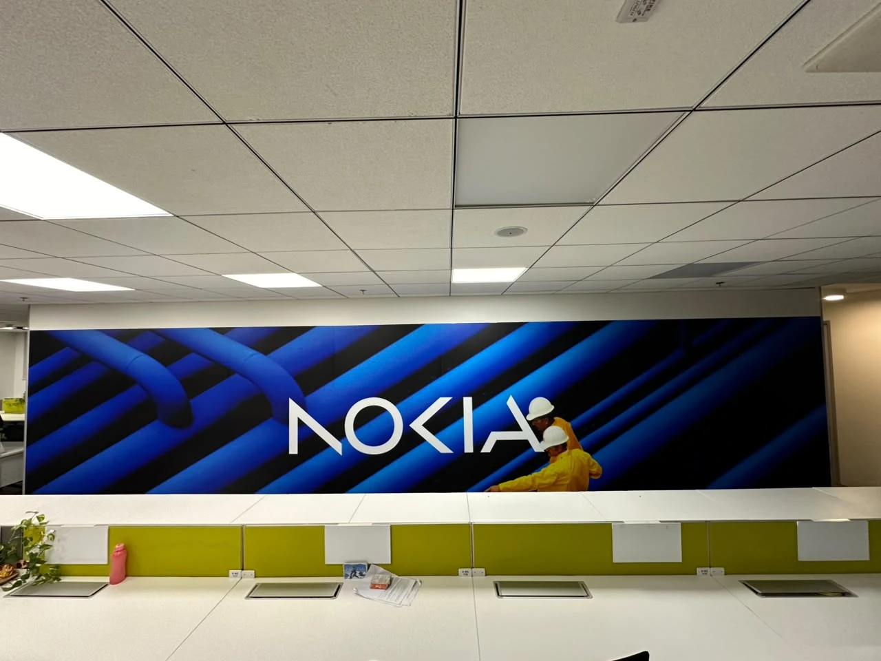 Nokia Reception Wall Branding by Anurag Enterprises